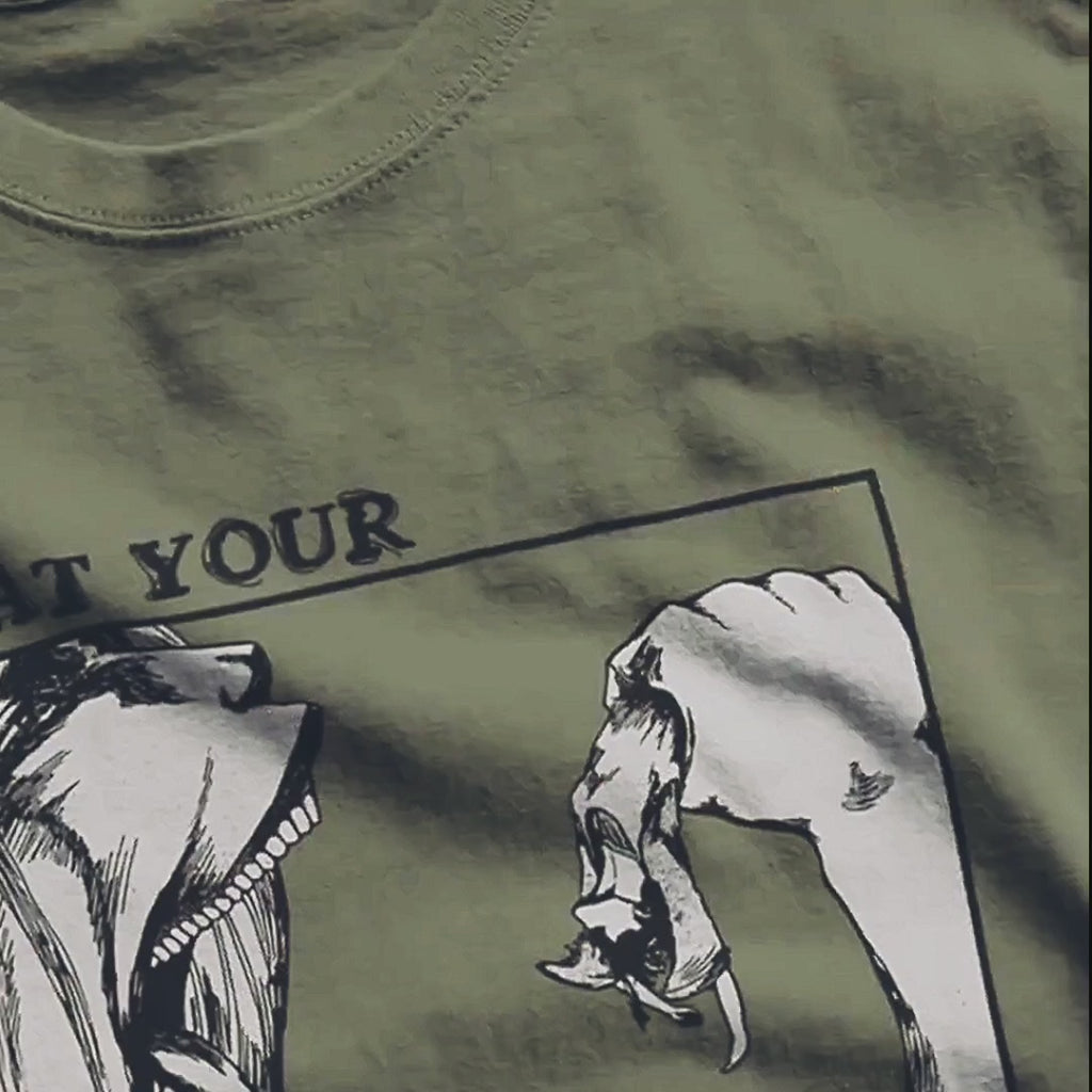 Eat Your Protein Anime T-Shirt | AOT | Anime Gym Tee