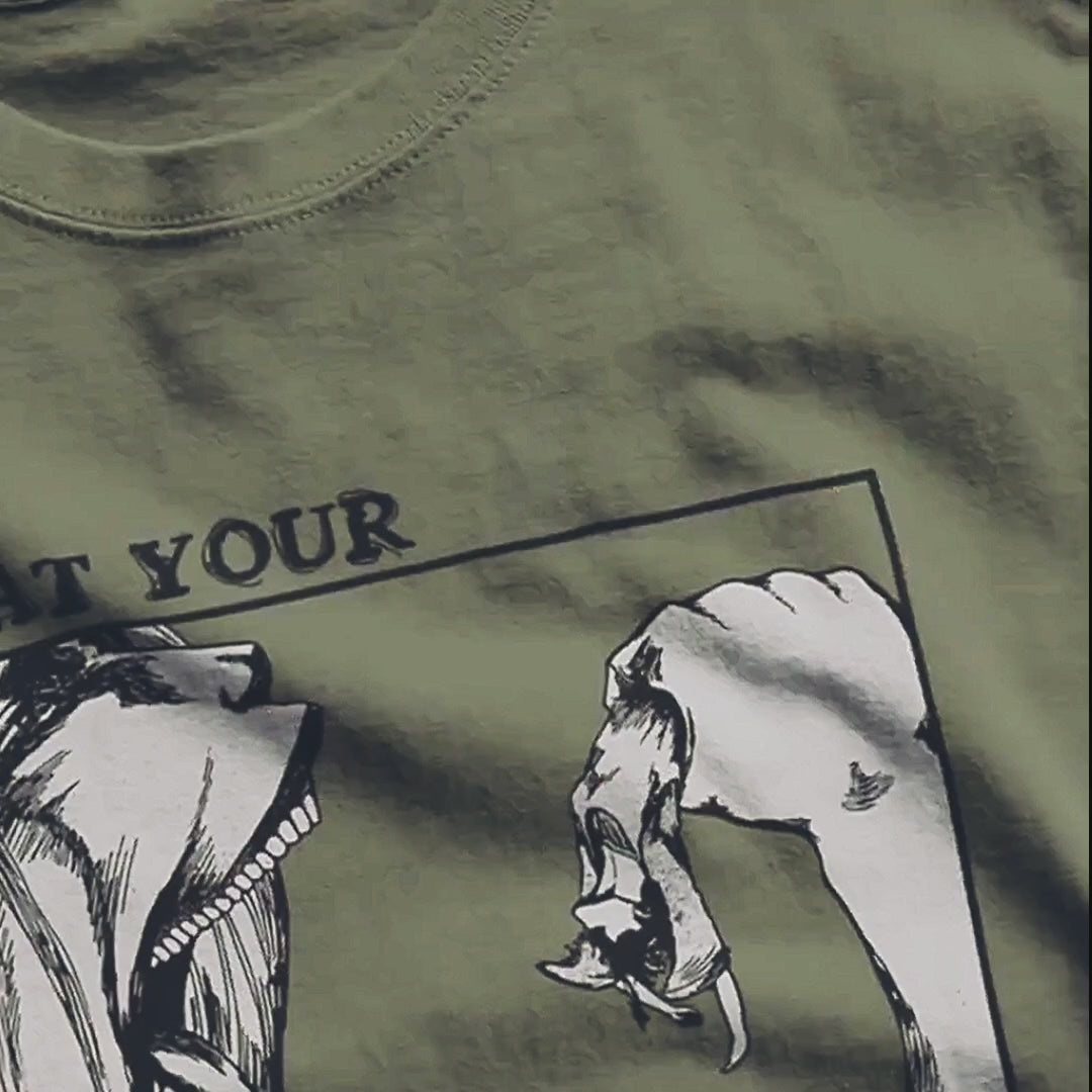 Eat Your Protein Anime T-Shirt | AOT | Anime Gym Tee