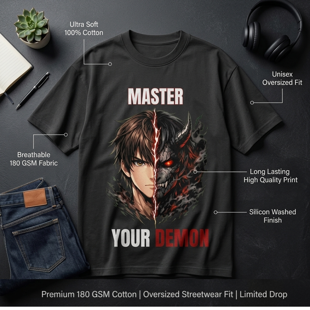 Master the Demon (oversized tee)